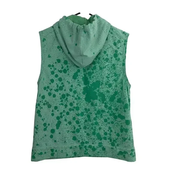 Custo Barcelona Hoodie Size 3 Green Embroidered Butterfly Splatter Art Boho * - Picture 7 of 12